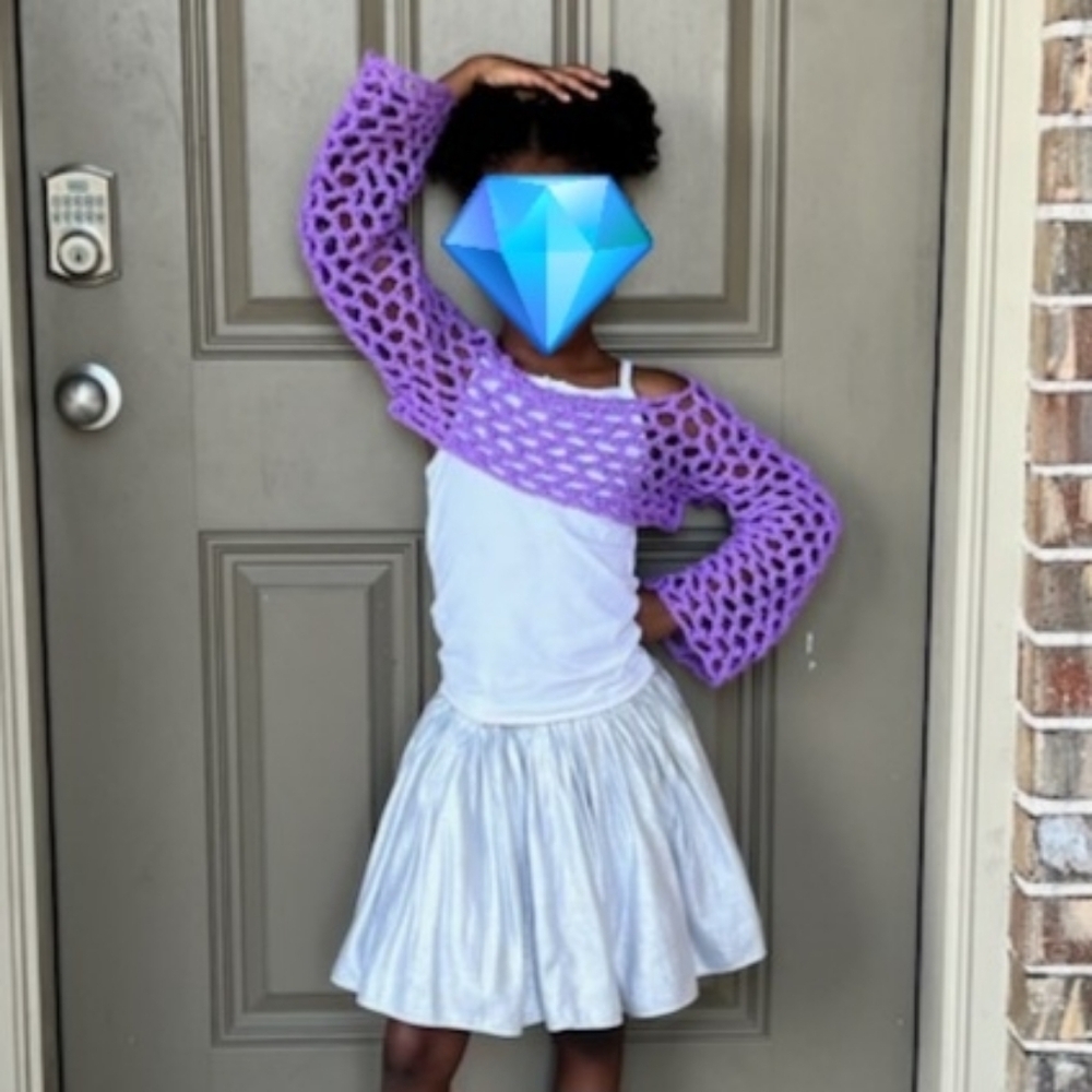 Girls Custom Crochet Mesh Top - Made To Order